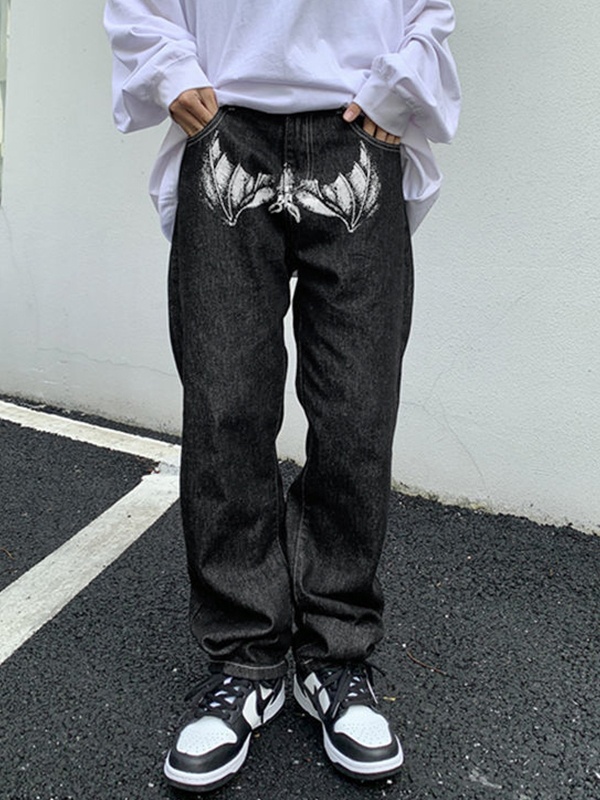 Men’s Portrait Print Jeans