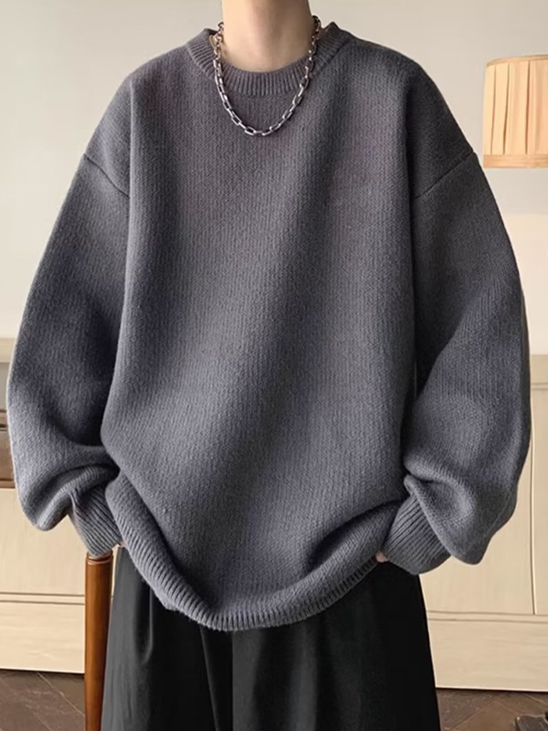 Men’s Solid Crew Neck Sweater