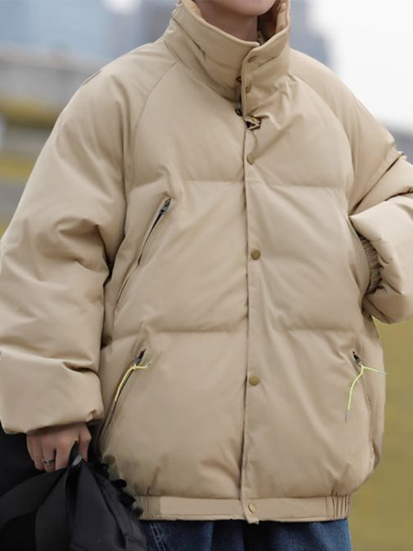 Men’s Solid Side Slip Pocket Lapel Neck Jacket