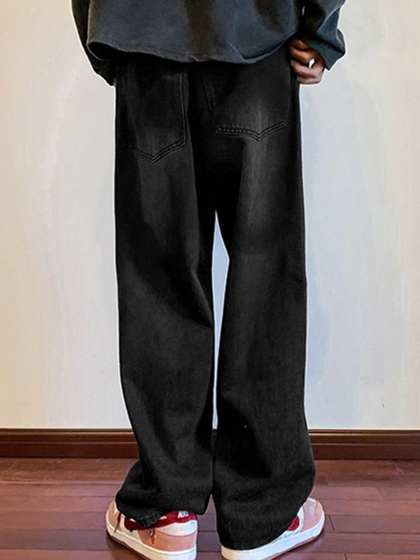 Men’s Vintage Wash Faded Slim Jeans