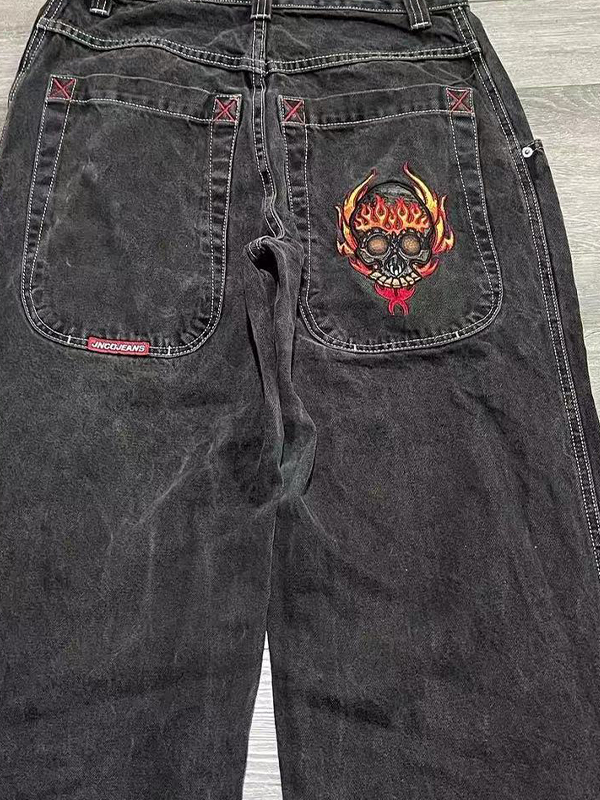 Hip Hop Trendy Brand Print Boyfriend Jeans