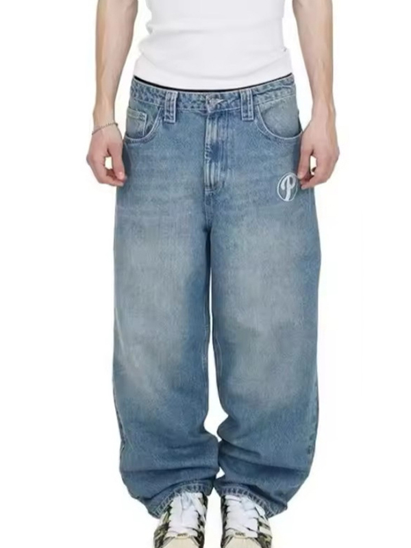 Trendy Fashion Simple Straight Style Boyfriend Jeans