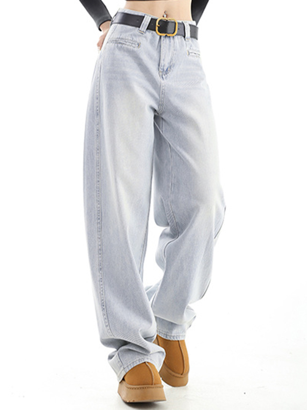 Fashionable Loose Slimming Versatile Boyfriend Jeans