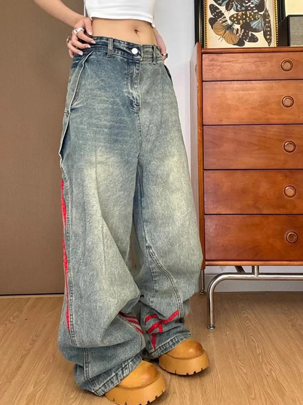 American Vintage Stripes Boyfriend Jeans