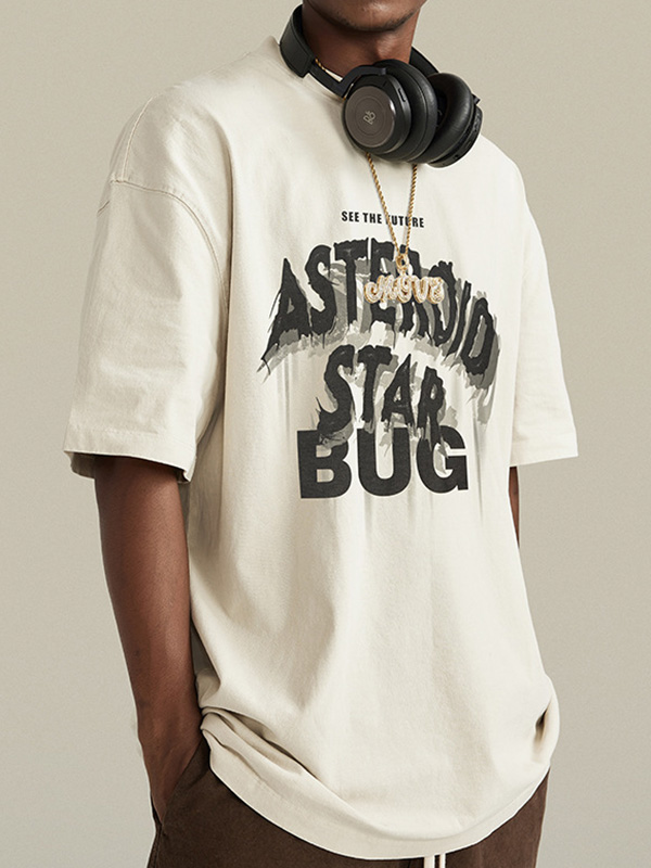 Men’s Letters Oversized Short Sleeve Tee