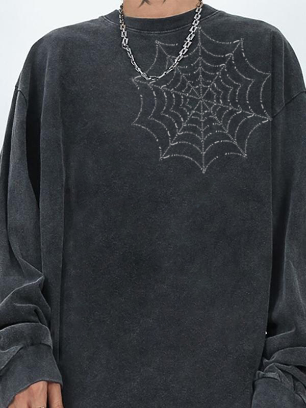Men’s Spider Oversized Long Sleeve Tee