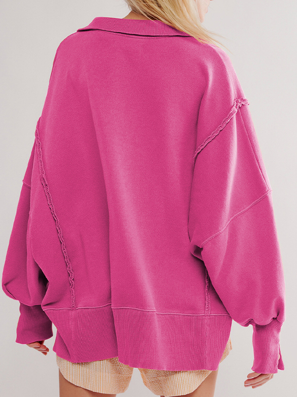 Polo Loose Long Sleeve Sweatshirts