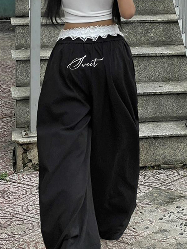 Street Color Contrast Cargo Pants