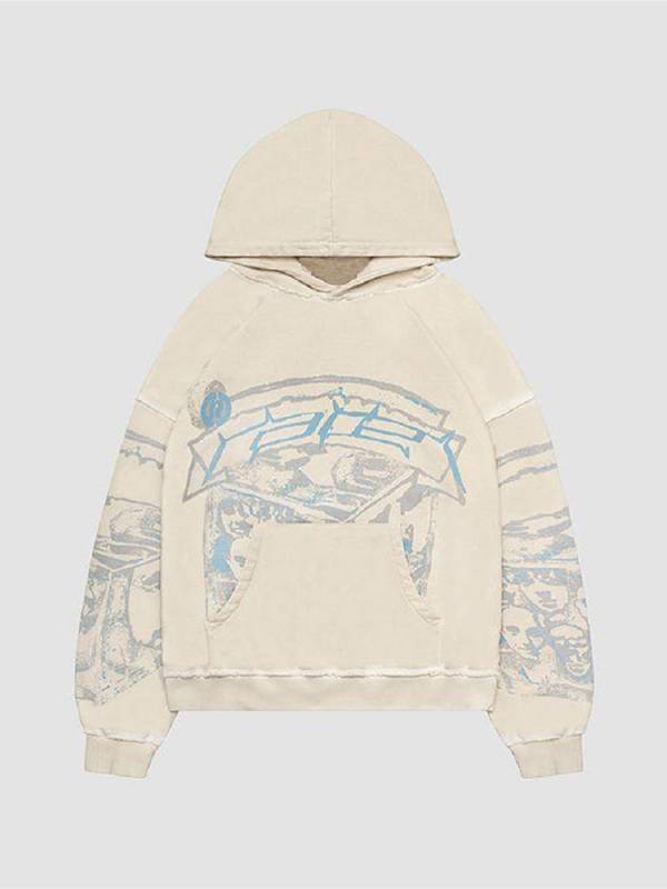 Men’s Graphic Lettering Oversized Hoodie