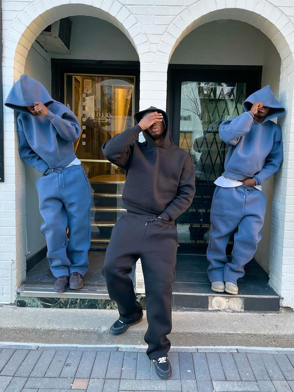 Solid Oversized Long Sleeve Hoodie