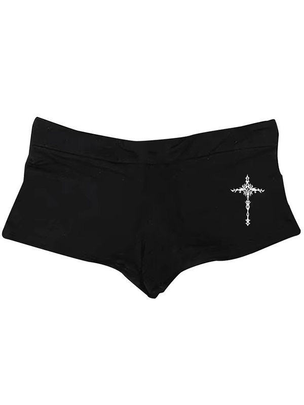 Cross Print Shorts
