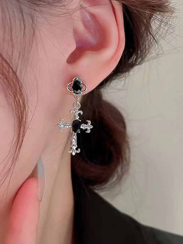 1pc Cross Star Earrings