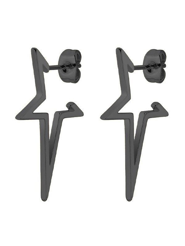Irregular Chunky Star Pendant Earrings