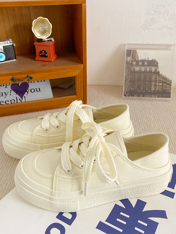 Versatile Solid Color Canvas  Shoes
