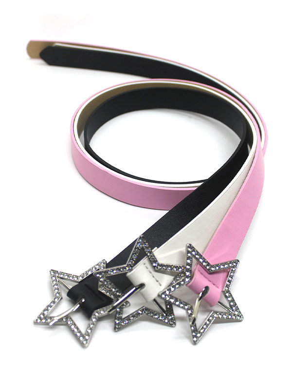 Y2K Glittering Hollow Out Star Buckle Belt