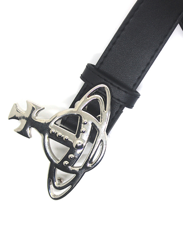 Retro Hollow Out Saturn Buckle Belt