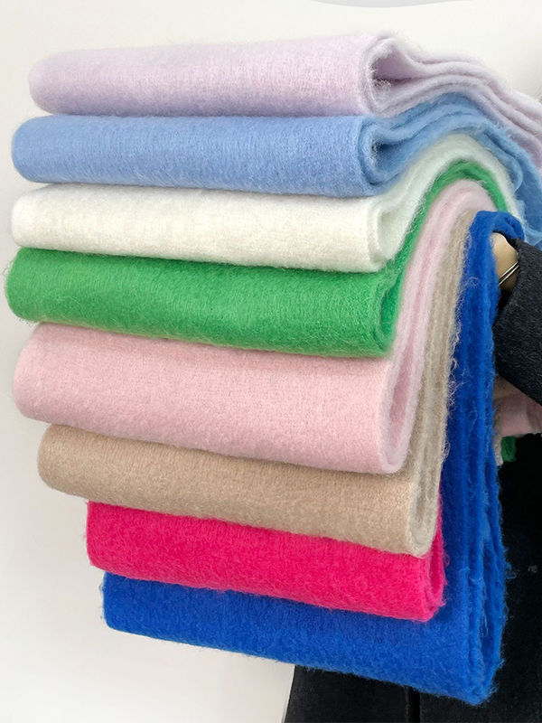 Versatile Solid Fringed Scarf